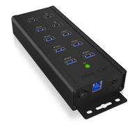 ICY IBHUB1703QC3 - Hub a 7 porte industriale USB 3.0, 1x QC 3.0, 2 carica rapida