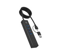 ICY BOX ib-hub1737-c3 Hub 4 x usb 3.2 Gen 1+ 3 usb-c 3.2 1 Desktop