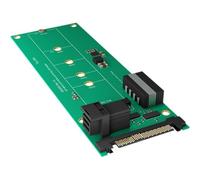 ICY BOX IB-M2B02 U.2 M.2 Verde 32 Gbit/s 55 mm 145 mm Converter board 60128