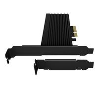 ICY BOX IB-PCI208-HS PCIe M.2 Piena altezza/Basso profilo PCIe 4.0 Nero Passivo