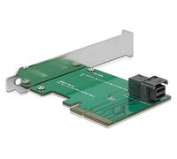 ICY BOX IB-PCI211 - Scheda convertitore da 1 x Mini SAS (SFF-8643) a PCIe 3.0 (x4), supporto full heeight 12 Gbit/s, colore: Argento