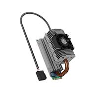 ICY BOX M.2 Heatpipe Cooler with 30 mm Fan Height for M.2 SSD (2280), Aluminium,