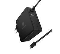 ICY PS101-PD - Caricabatterie USB, 90 W, 5 - 20 V, 1 USB-C, 1 USB-A, nero