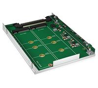 Icy Box R m2u02 Interno Raid del CONVERTITORE (0/1/single), 2 X M.2 SATA SSD (2230, 2242, 2260, 2280) su 1 X U.2 (SFF 8639) 2,5 Pollici Fattore