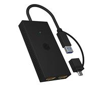 ICY IB-SPL1029AC - Adattatore USB A/C > 2 HDMI, 4K 30 Hz