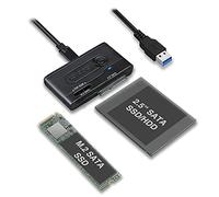 Icy Dock 2,5 "SATA HDD e M.2 SATA PCIe SSD a USB 3.2 Gen 1 Convertitore Cavo Adattatore | EZ-Adapter MB031U-1SMB