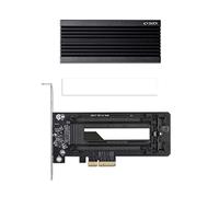 Icy Dock Adattatore NVMe PCIe per 1 x M.2 NVMe SSD a PCIe 3.0/4.0 x4 con dissipatore di calore e staffa PCIe (supporto fino a 22110) | EZConvert Ex Pro MB987M2P-1B