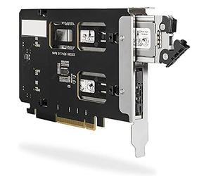 ICY DOCK Adattatore NVMe PCIe, scheda PCI Express con rack mobile per 2 SSD M.2 NVMe PCIe 4.0 in porta PCI Express x8/x16 (è necessaria Una Forcella PCIe) - ToughArmor MB842MP-B