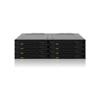ICY Dock ExpressCage MB038SP-B - Alloggiamento per unità SAS da 5,25" SATA/600, 12Gb/s montabile su rack, colore: Nero