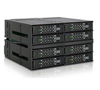 Icy Dock MB508SP-B pannello drive bay 2x 5,25" Pannello portante Nero [MB508SP-B]