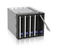 Icy Dock MB155SP-B Nero 1 ventola(e) 6 Gbit/s 146,4 mm 200,4 mm 125 mm 5 x 3.5"