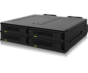 Icy Dock MB324V4P-B ExpressCage 4-Bay 15?mm U.2/U.3 SSD Wechselrahmen per 5 Hdd