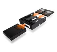 Icy Dock MB343SP Plastica Nero 148,5 mm 170 mm 41,3 mm 115 g 1x 3.5" 2x 2.5"