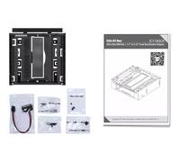 Icy Dock MB343SPO 8,89 cm (3.5") Pannello portante Nero Plastica 145,8 mm 148,8