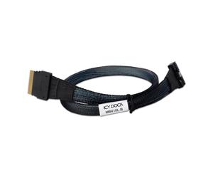 ICY DOCK MB410L-B Data Cable - 1x MCIO SFF-TA-1016 8i to 1x SlimSAS SFF-8654 8i