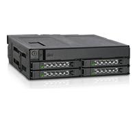 Icy Dock MB604SPO-B Nero Metallo 9.5,12.7 mm 1 ventola(e) 4 cm 12 Gbit/s 4x2.5"