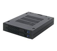 Icy Dock MB742SP-B Nero Metallo Plastica 9.5 mm 12 Gbit/s CE REACH 101,6 mm