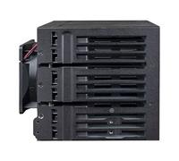 Icy Dock MB924IP-B Universale Gabbia HDD Metallo Nero 2.5" CE RoHS REACH