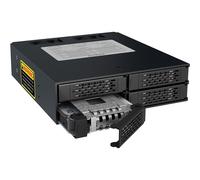 ICY DOCK Rugged 4 x 2.5 SAS/SATA HDD/SSD Mobile Rack Enclosure for 5.25" Bay T