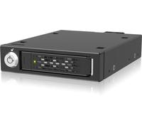 Icy Dock Rack Mobile PCIe 5.0 per SSD NVMe U.2/U.3 da 2,5" per alloggiamento unità Esterno da 3,5" (1 x MCIO 4i SFF-TA-1016) - MB601V5K-B