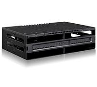 Icy Dock Rack Design Estrazione Diretta Hot Swap, Docking Station Interna, Docking per 4 HDD da 2,5" o SSD SATA/SAS in 1 alloggiamento da 5,25" - flexiDOCK MB024SP-B