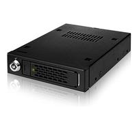 ICY DOCK Rack rimovibile, robusto contenitore rack in metallo per 1 SSD PCIe 4.0 U.2/ U.3 NVMe 4.0 da 2,5" in un alloggiamento da 3,5" con connettore SFF-8639 - ToughArmor MB601VK-B