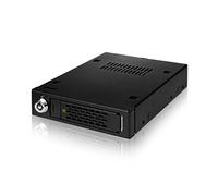 Icy Dock Rrack Rimovibile Robusto Hot Swap in Metallo per SSD o HDD SATA & SAS da 2,5" in alloggiamento per Dischi da 3,5" - ToughArmor MB991SK-B
