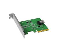 ICY DOCK Scheda adattatore PCIe 4.0 x4 NVMe con 1 connettore SlimSAS 4i (SFF-8654) e Redriver - EXLink MB408A4