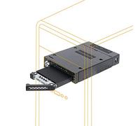 Icy Dock ToughArmor MB834M2K-B - SSD Enclosure - M.2 - SAS - 32 Gbit/s - Hot-Swap - Black