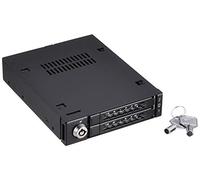 Icy Dock ToughArmor MB992SK-B Rack Rimovibile Robusto Tutto in Metallo per 2X HDD da 2,5" o SSD SATA in alloggiamenti Esterni da 3,5"