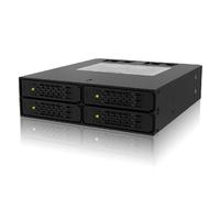 Icy Dock ToughArmor MB994SP-4S Rack Rimovibile Robusto Completamente in Metallo per 4 x 2,5" HDD/SSD SATA o SAS in alloggiamenti Esterni de 5,25"