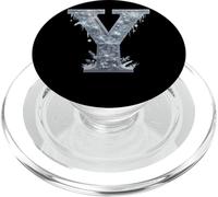 Icy Lettera Y Inverno Design Fiocchi di Neve PopSockets PopGrip per MagSafe