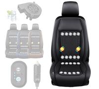 Icy Seat Car Cooling Cushion, IcySeat Cooling Car Seat Cover with 3-Speed 24/20/16/12 Fan & 6-Mode Massage Cars Seats Cooler Pad, Automatic Start-Stop, for Cars, SUV, Truck (Black,20 Fan Board)