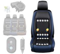 Icy Seat Car Cooling Cushion, IcySeat Cooling Car Seat Cover with 3-Speed 24/20/16/12 Fan & 6-Mode Massage Cars Seats Cooler Pad, Automatic Start-Stop, for Cars, SUV, Truck (Blue,20 Fan Board)