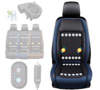 Icy Seat Car Cooling Cushion, IcySeat Cooling Car Seat Cover with 3-Speed 24/20/16/12 Fan & 6-Mode Massage Cars Seats Cooler Pad, Automatic Start-Stop, for Cars, SUV, Truck (Blue,24 Fan Board)