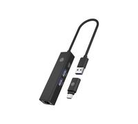 IcyBox 4 Port Hub mit USB 3.2 Gen 1 Type-A oder Type-C® Anschluss