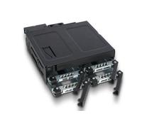 IcyDock ToughArmor - Gabbia per backplane per 4 HDD/SSD da 2,5? SATA o SAS e vassoio ODD sottile