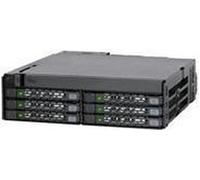 Icy Dock Gabbia backplane, Rack Mobile, Robusta Custodia in Metallo Hot Swap per 6 x 2.5 SSD/SATA o HDD e Vassoio Odd Ultra Sottile per Baia da 5,25" - ToughArmor MB606SPO-B