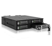 IcyDock ToughArmor - Rack SSD NVMe M.2 rimovibile in metallo a 4 alloggiamenti per unità esterne da 5,25?, interfaccia OCulink