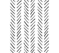 ICYEHAO Carta da Parati Autoadesiva a Righe, 44.5 x 500cm, Geometrica Nero Bianco Vinile per Soggiorno, Camera da Letto, Arredamento Casa