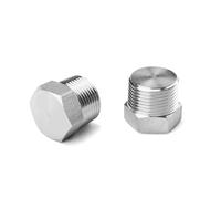 ICYJRFHLTF 1pc 1/8" 1/4" 3/8" 1/2" 3/4" 1" M12 M14 M16 M18 M20 BSPT NPT Metric Male 304 316 Stainless Steel Hex Head End cap Pipe Fitting(BSPT3I4)