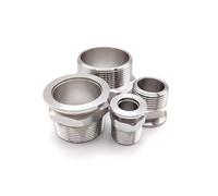 ICYJRFHLTF 1pc Vacuum Flange Hex Joint Adapter KF25 304 Stainless Steel BSP External Thread 1/2"
