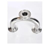 ICYJRFHLTF 3/4” 1-1/2” 2” Pipe OD 19mm/38mm/51mm U Shape 3 Way 304 Stainless Steel Ferrule OD 1.5” 2” Pipe Fittings Tri Clamp(38mm Ferrule 50.5)