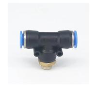 ICYJRFHLTF 5pc 1/8" Male to Fit Tube O/D 10mm Pneumatic Tee 3 Ways Push in Connector Union Quick Release Air Pipe Fitting Plumbing