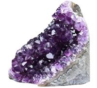 ICYJRFHLTF Amethyst Crystal Rock, Real Stone, Purple Crystals and Stones, Amathesis Cluster Geode, Amatista Piedra, Cuarzos Originales De Energia,300g