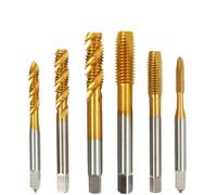 ICYJRFHLTF Cobalt Screw Thread Tap Drill Bits Spiral Pointed Flute M2-M30 Coated Machine Tap 5Pcs(Color:Spiral Tap,Size:5PC_M4X0.7) ICYJRFHLTF