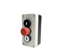 ICYJRFHLTF Frecce su/Giù con Arresto di Emergenza, Porta a rulli, sponda idraulica for Camion, Doppio Isolamento, 2 contatti N/O, Scatola Interruttore a Pulsante