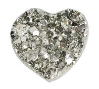 ICYJRFHLTF Pyrite Crystal Gemstone Heart-Shaped Spiritual Desk Decoration Home Gift Decor(30mm)