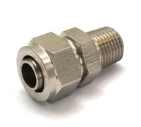 ICYJRFHLTF Qiuck Fit Hose O.DxI.D 12x8mm-1/4 Male 304 Stainless Steel Hex Quick Joint Fitting Quick Connector