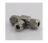 ICYJRFHLTF Qiuck Fit Hose O.DxI.D 8x5mm Equal Tee 3 Ways 304 Stainless Steel Hex Quick Joint Fitting Quick Connector